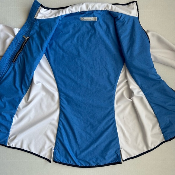 Peter Millar Women’s Blue White Hybrid Full Zip Performance Jacket XS - Picture 11 of 12